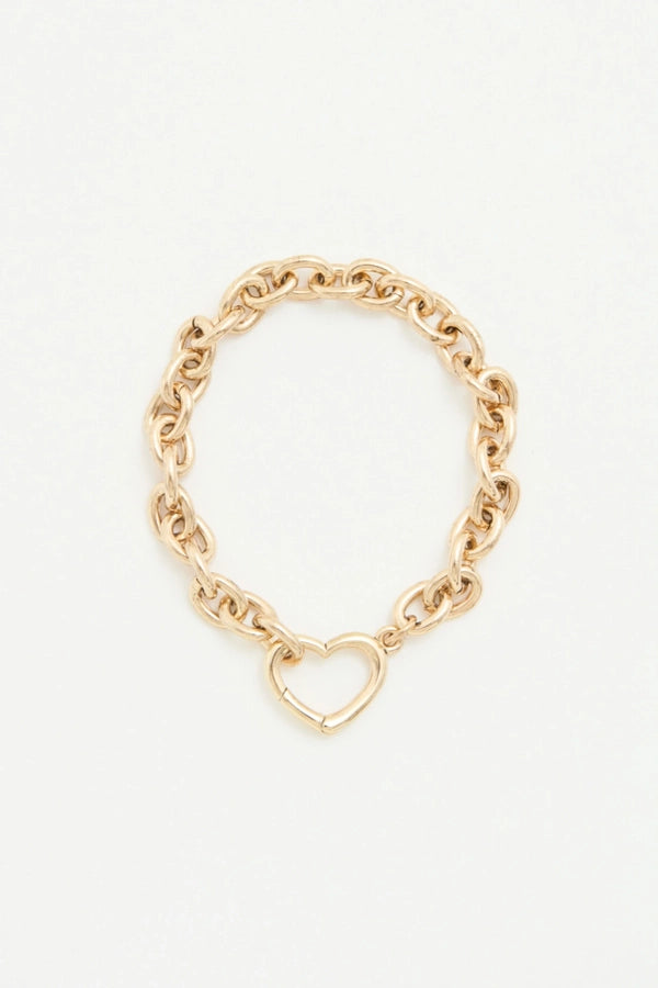 pulsera chain heart