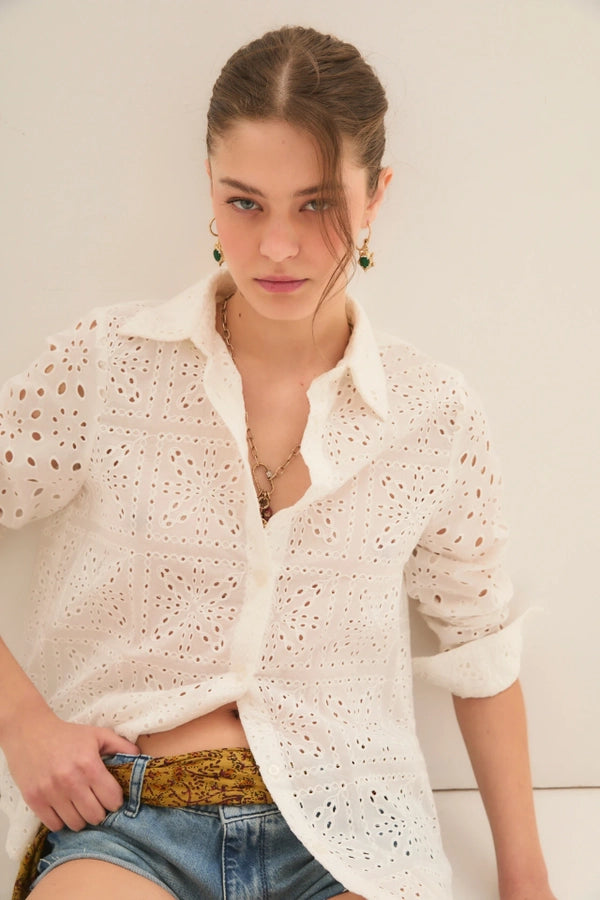camisa simon lace