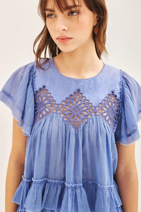 camisa diamond lace