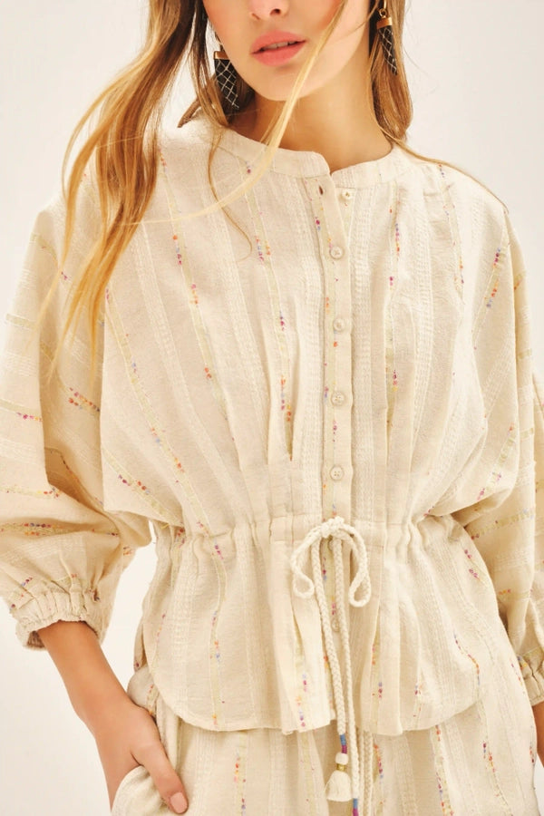camisa sienna jacquard