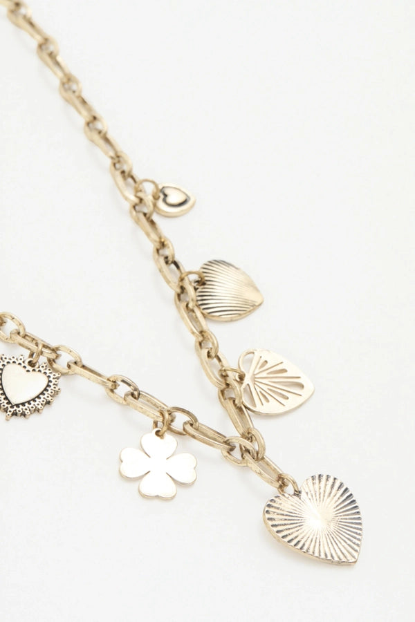 collar metal heart