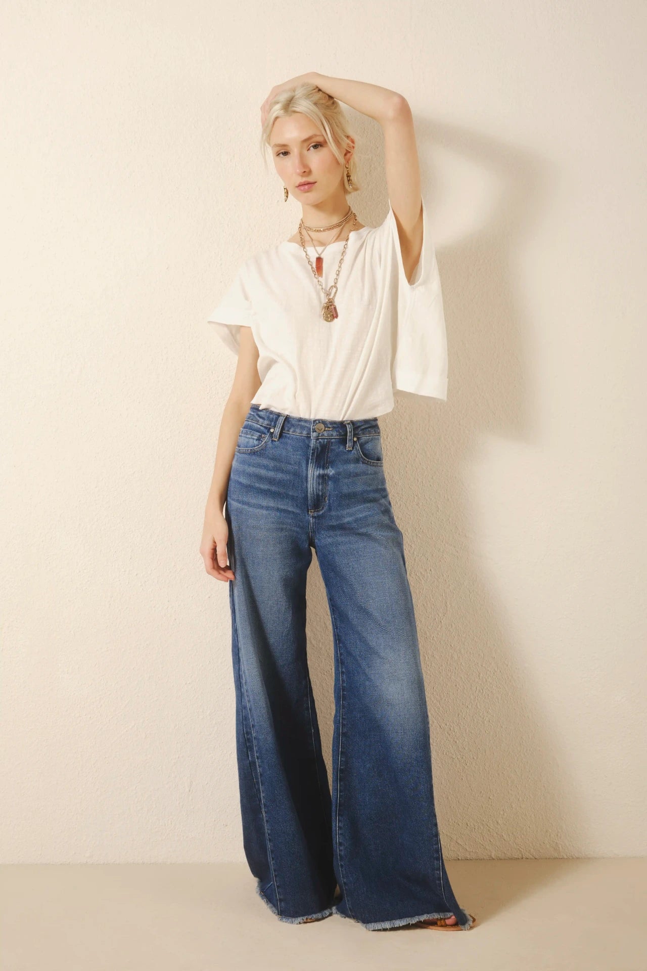 jean oxford patch blue