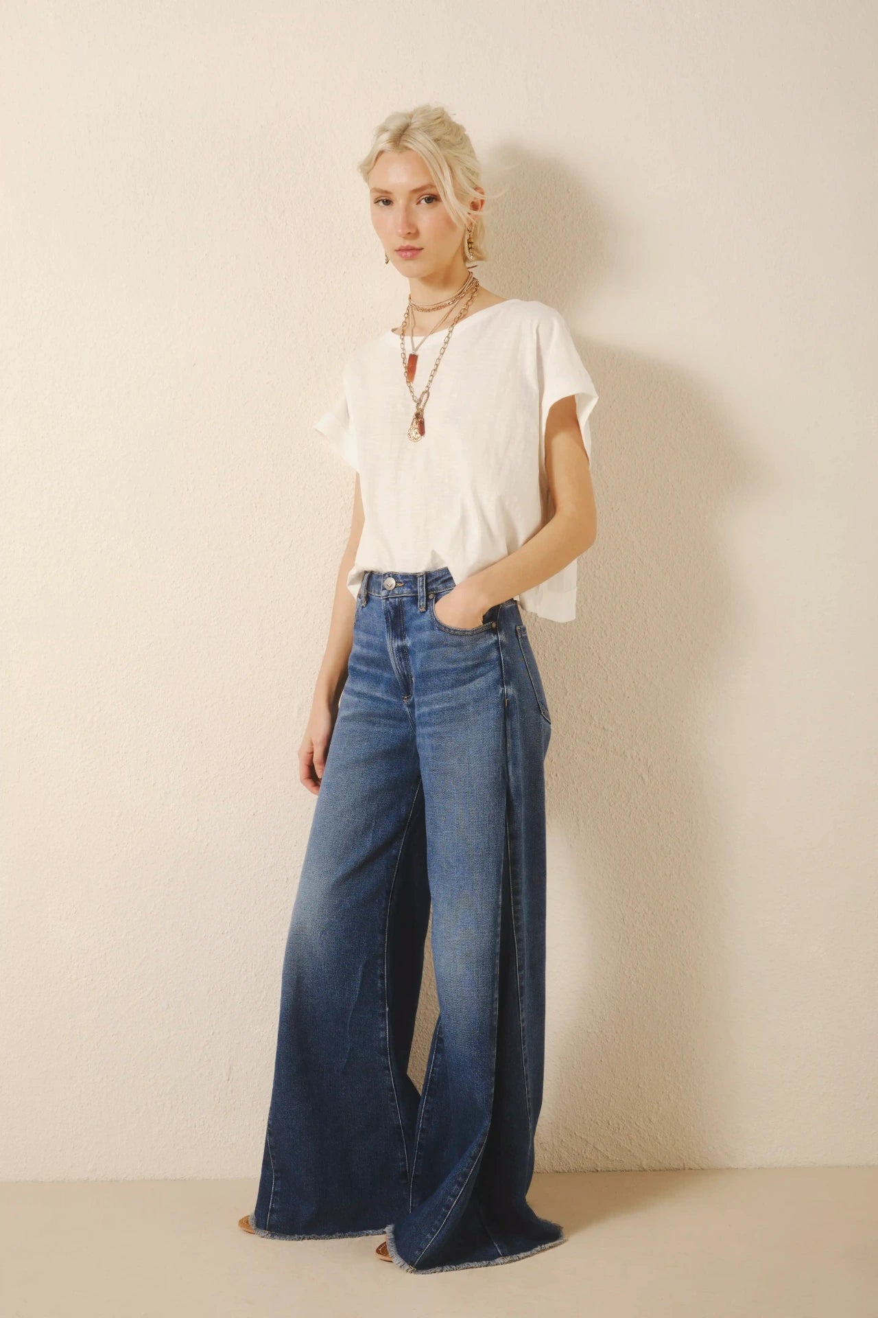 jean oxford patch blue