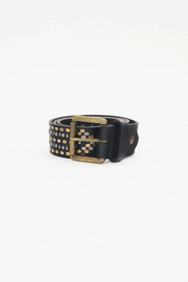 cinturon metal diamond