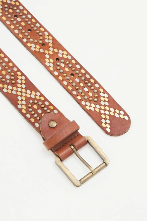 cinturon metal diamond